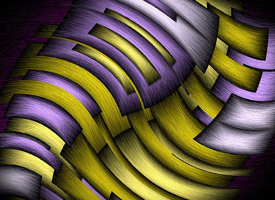 Abstract Digital Art - An Abstract Slope by Terry Mulligan