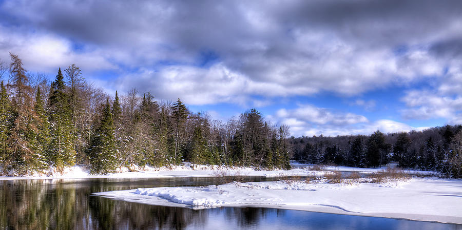 Landscape Photograph - An Adirondack Snowscape by David Patterson