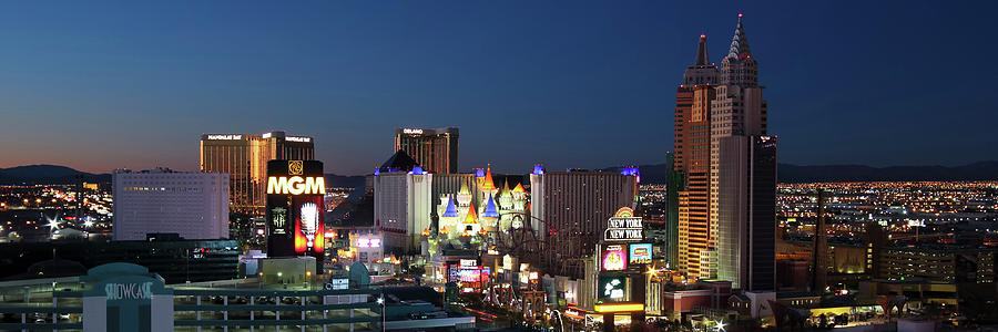 Architecture Photograph - An Aerial View of the Las Vegas Strip Looking South by Derrick Neill