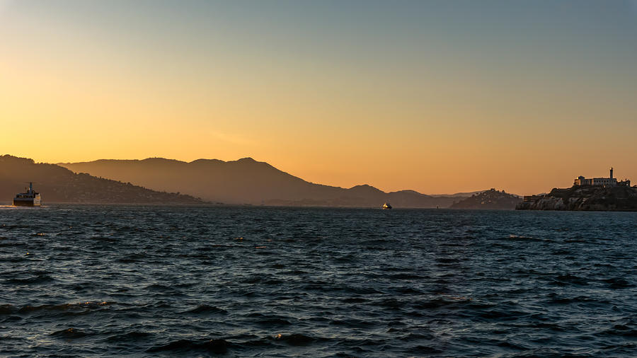 An Alcatraz Sunset Photograph by Nisah Cheatham