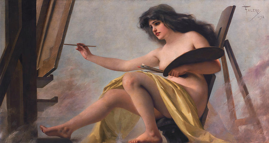 An Allegory of Art Painting by Luis Ricardo Falero