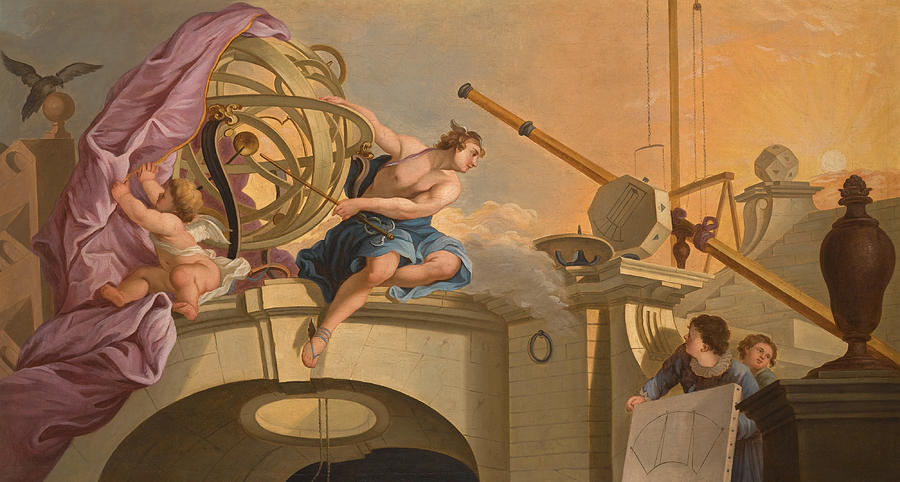 An Allegory of Astronomy Painting by After Jacques de Lajoue