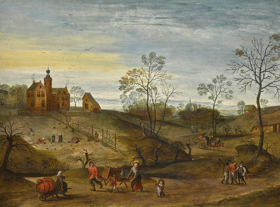 An Allegory of Spring Painting by Jacob Grimmer