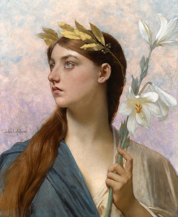 An Allegory of Victory Painting by Jules Joseph Lefebvre