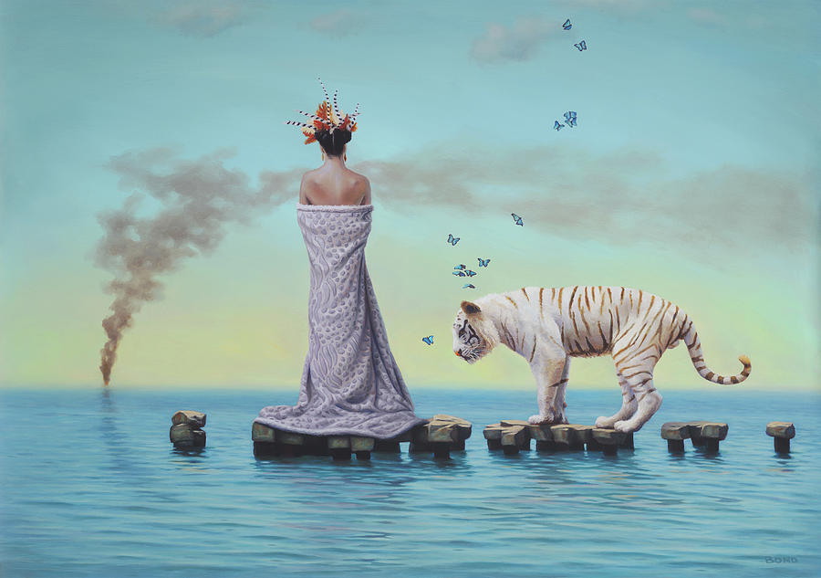 Surrealism Painting - An Allegory on the Illusion of Time by Paul Bond