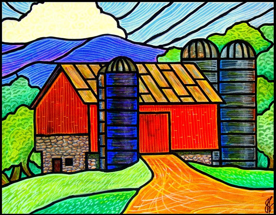 An American Barn Painting by Jim Harris