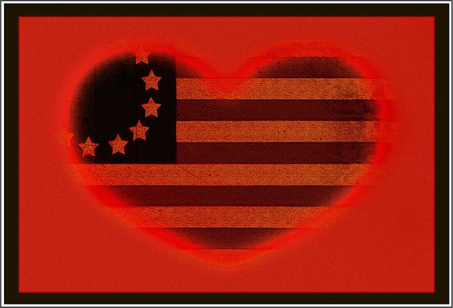 Vintage Photograph - An American Heart by Bill Cannon