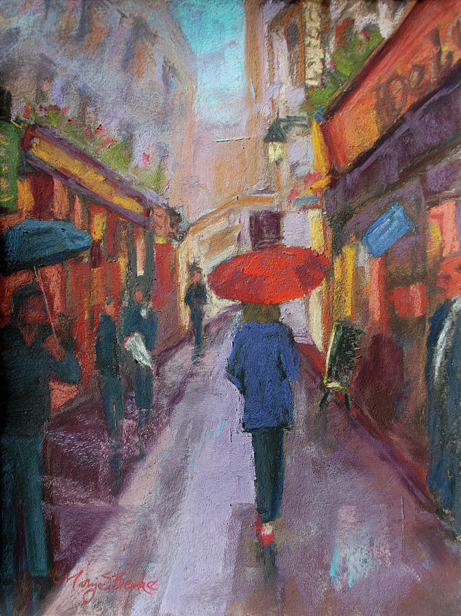 An American in Paris  Painting by Mary Benke