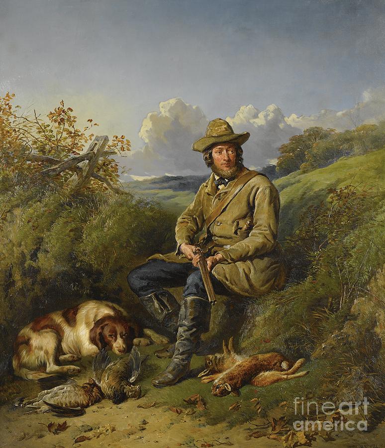 Hunting Painting - An American Sportsman by Celestial Images