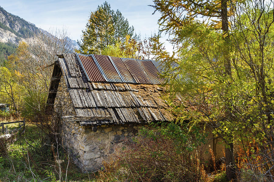 An ancient house - 1- French Alps Photograph by Paul MAURICE
