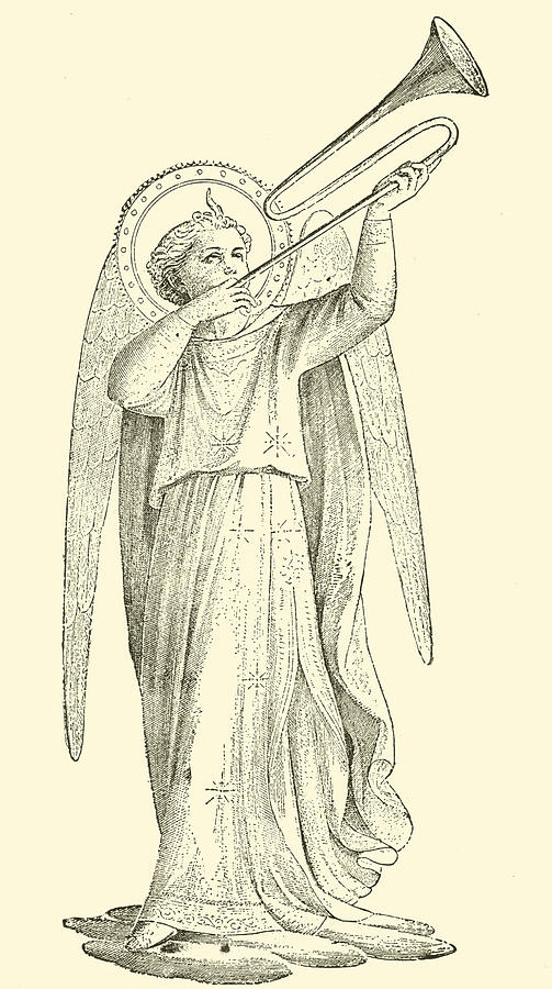 An Angel Drawing by Fra Angelico