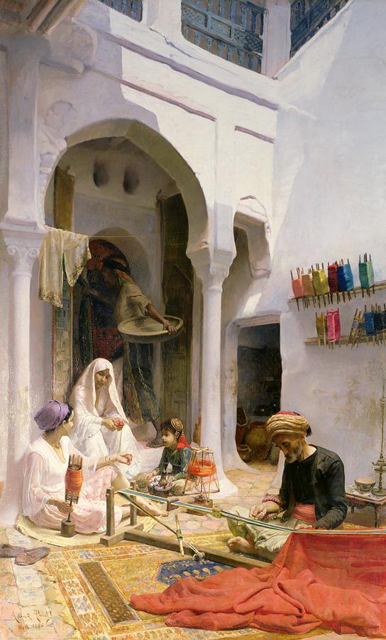 Arab Painting - An Arab Weaver by Armand Point