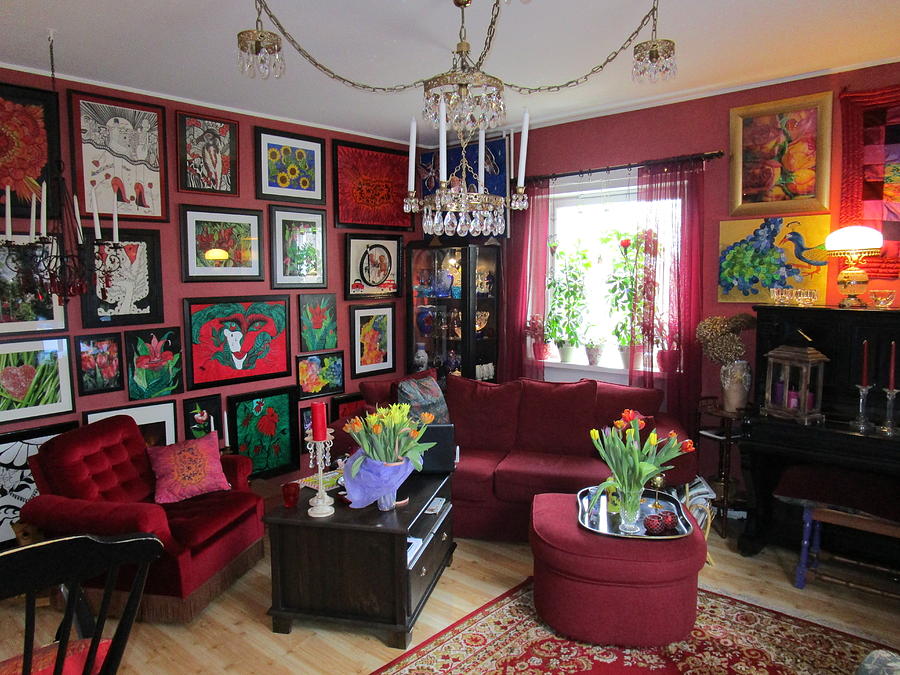 An Artists Livingroom Photograph by Rosita Larsson