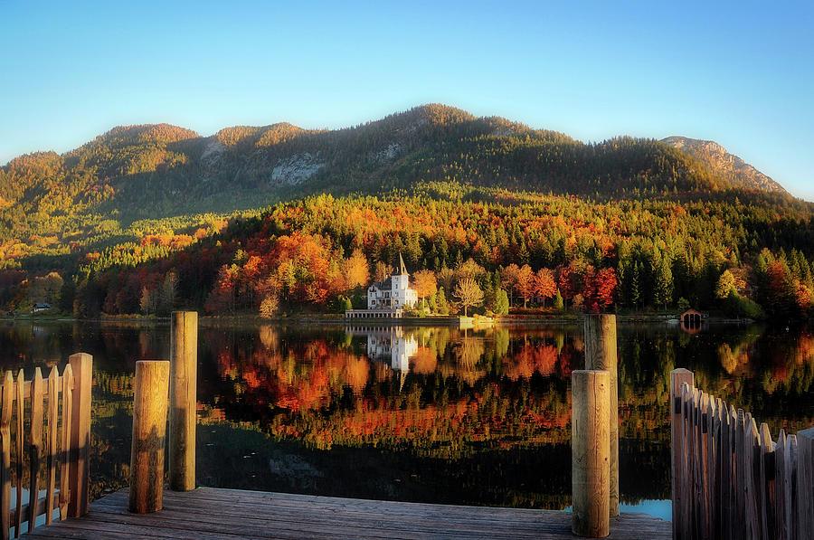 An Autumn Lakeside View Photograph by Mountain Dreams