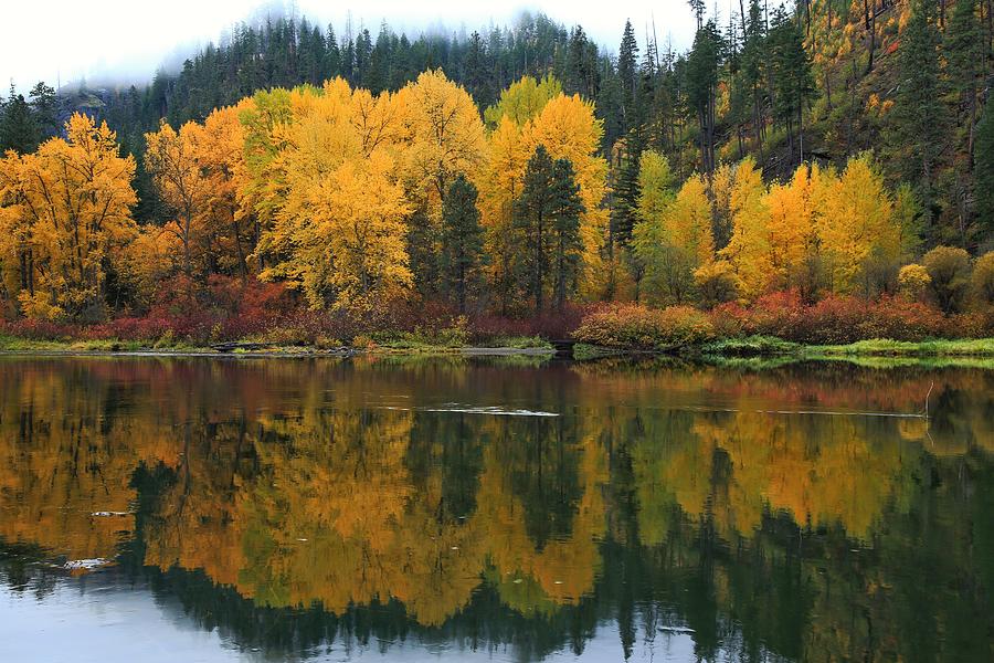 Fall Photograph - An autumn mirror by Lynn Hopwood