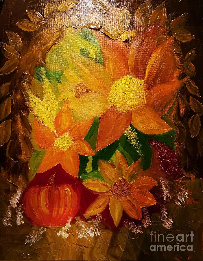 An Autumn Treasure Painting by Maria Urso