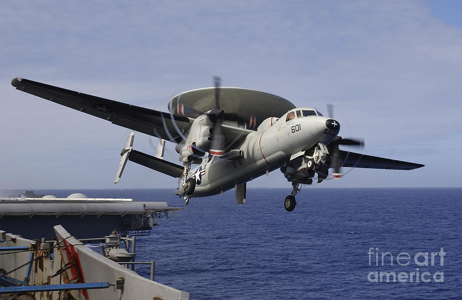 An E-2c Hawkeye Launches From Uss Kitty Photograph by Stocktrek Images