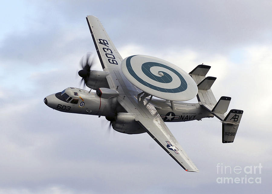 An E-2c Hawkeye Performs A Fly-by Photograph by Stocktrek Images