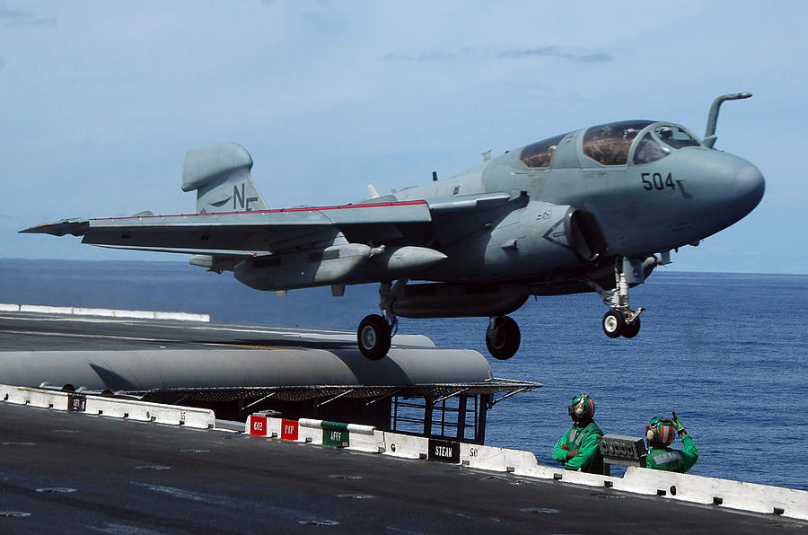 An Ea-6b Prowler Launches Photograph by Stocktrek Images