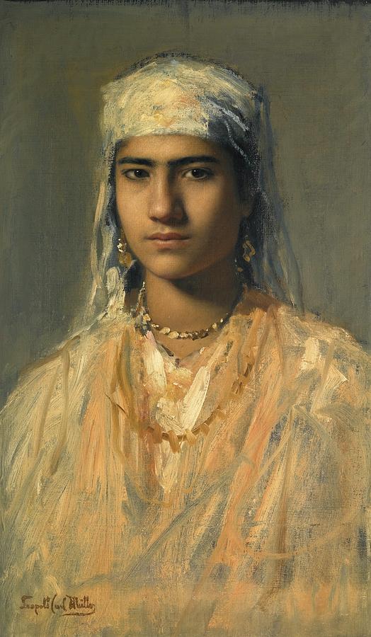 An Egyptian Girl Painting by Carl Muller