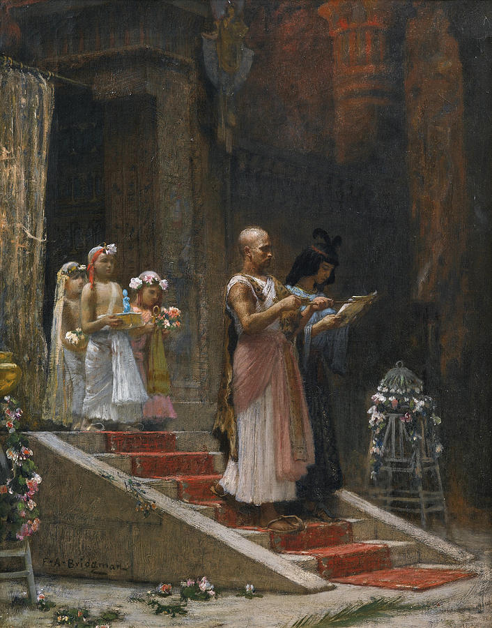 An Egyptian Procession 2 Painting by Frederick Arthur Bridgman