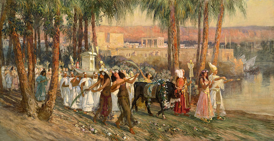An Egyptian Procession Painting by Frederick Arthur Bridgman