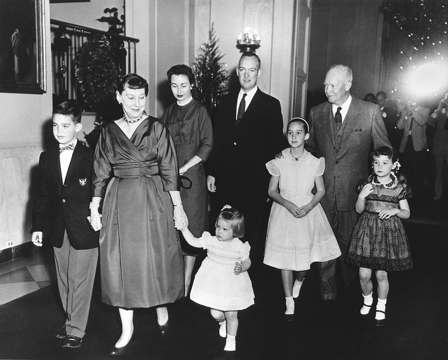 An Eisenhower Christmas Photograph by Underwood Archives