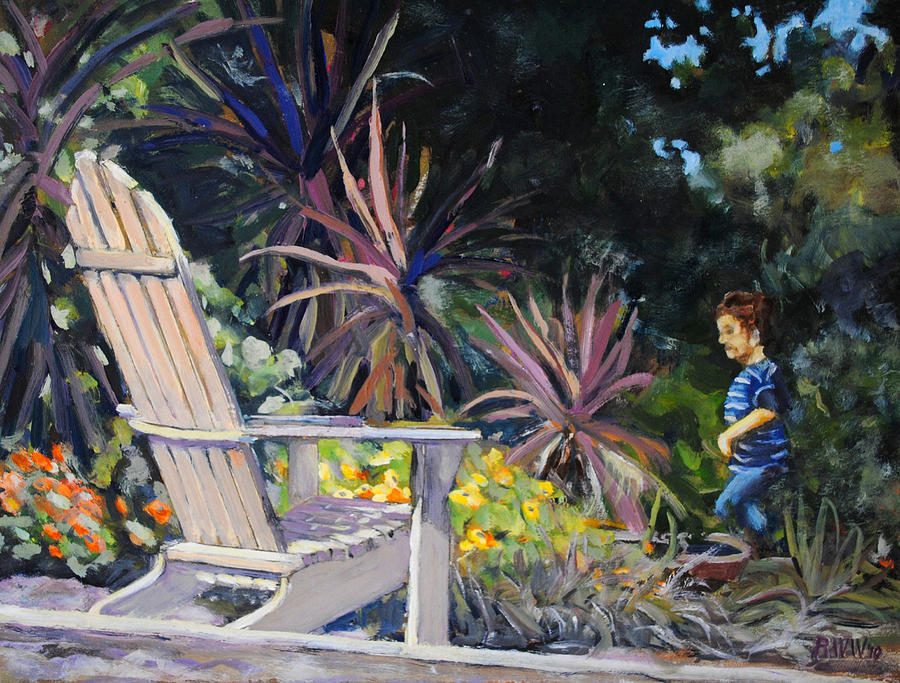 An Empty Chair Painting by Richard  Willson