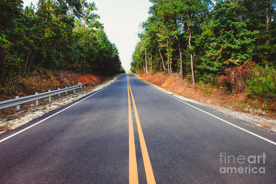 Summer Photograph - An empty road by Iryna Liveoak