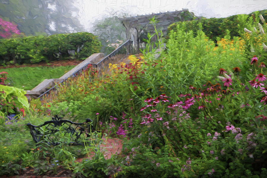 An English Garden In The Mountains Of North Carolina Photograph by Carol Montoya