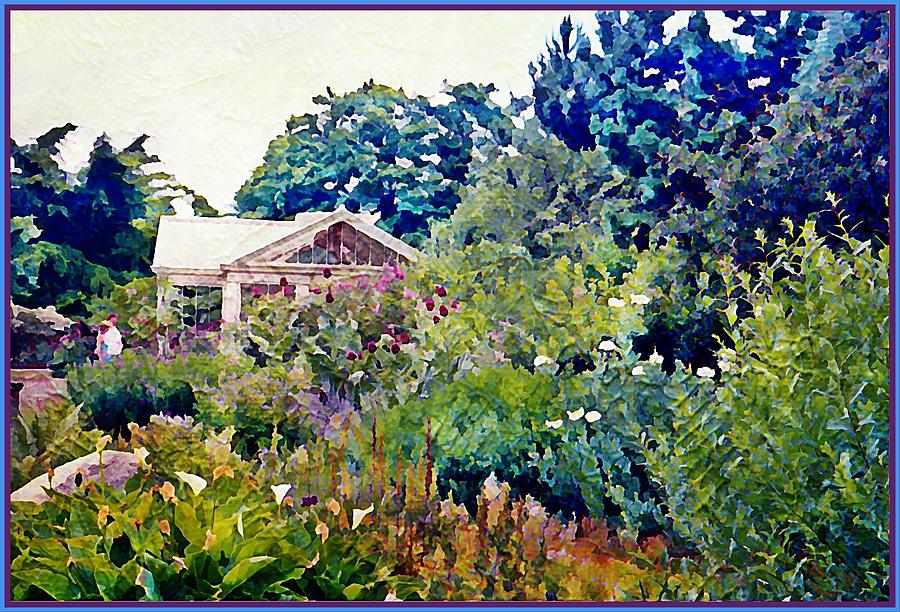 London Painting - An English Garden by Mindy Newman
