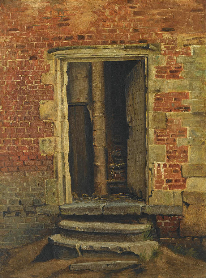 An Entrance Painting by Henri de Braekeleer