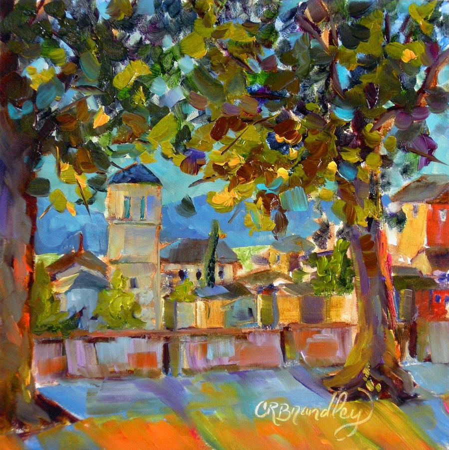 Tree Painting - An Evening in Assisi by Chris Brandley