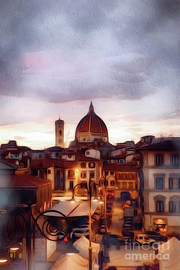 An Evening in Florence Painting by Esoterica Art Agency