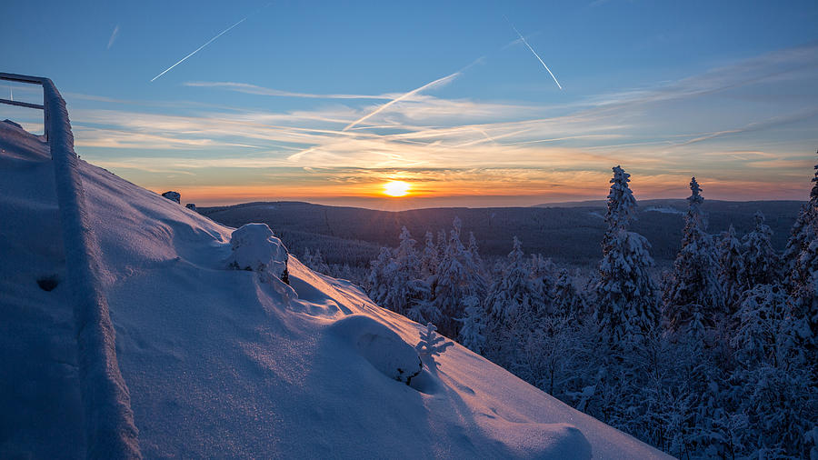 an evening on the Achtermann, Harz Photograph by Andreas Levi