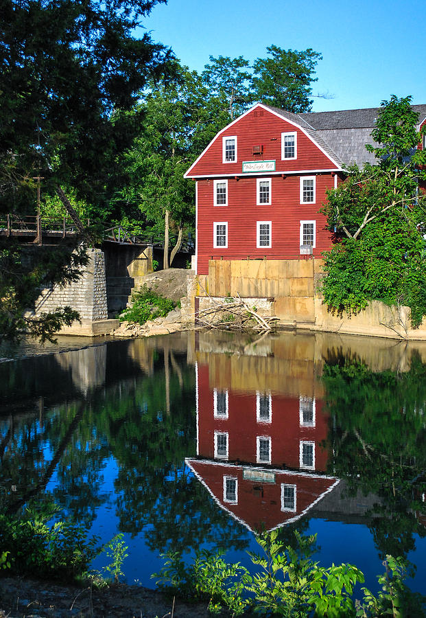 Nwa Photograph - An Evening On the Waters of War Eagle Mill by Gregory Ballos