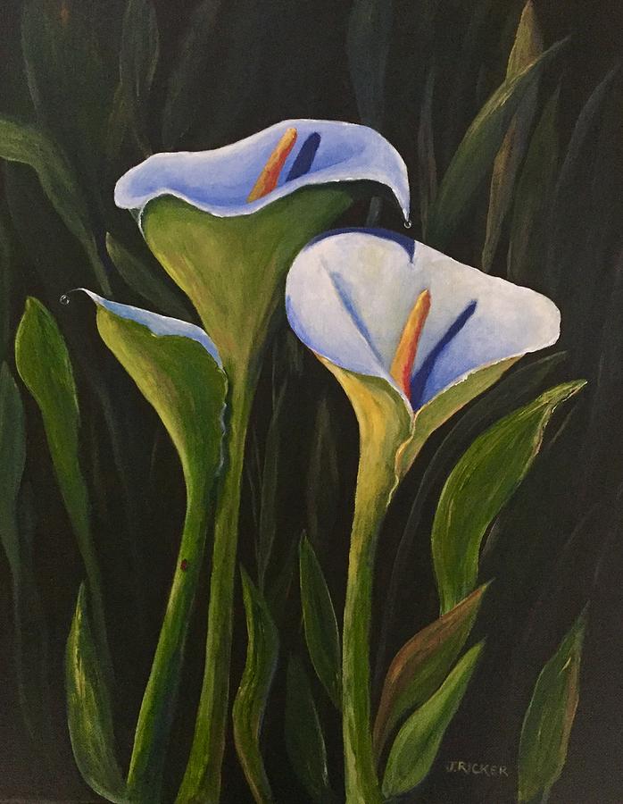 An Evening With Calla Painting by Jane Ricker