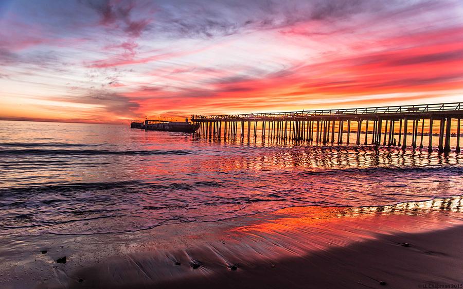 Seacliff Sunset Photograph by Lora Lee Chapman