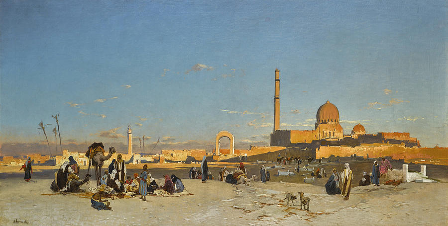 An Extensive View of Cairo Painting by Hermann Corrodi