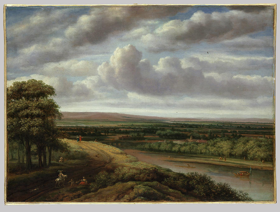 An Extensive Wooded Landscape Painting by Philips An Extensive Wooded Landscape Painting by Philips