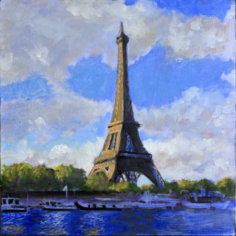 An Eyefull From the Seine Painting by David Zimmerman - Fine Art America