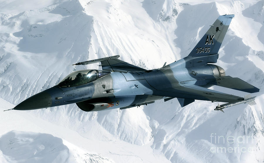 Jet Photograph - An F-16 Aggressor Disconnectsfrom by Stocktrek Images