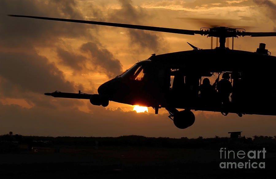 An Hh-60g Pave Hawk Helicopter Prepares Photograph by Stocktrek Images