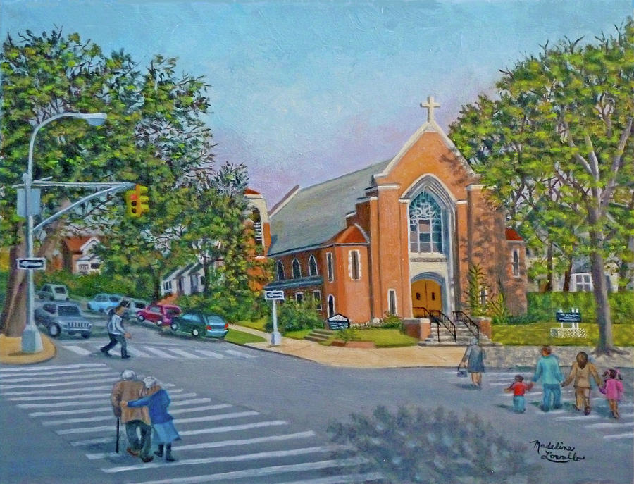 An Historical Church Painting by Madeline Lovallo