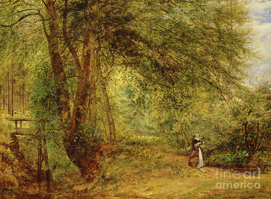 Tree Painting - An hour with the poet in the leafy month of June by Richard Redgrave