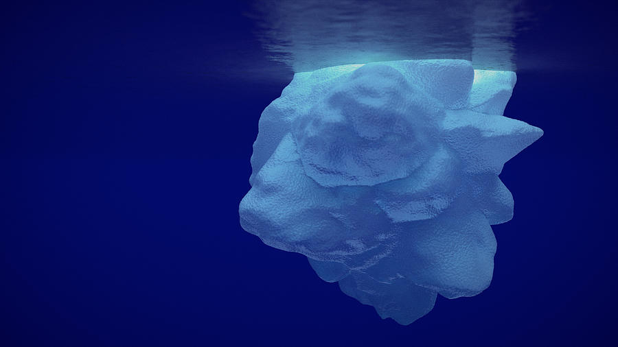 titanic iceberg underwater