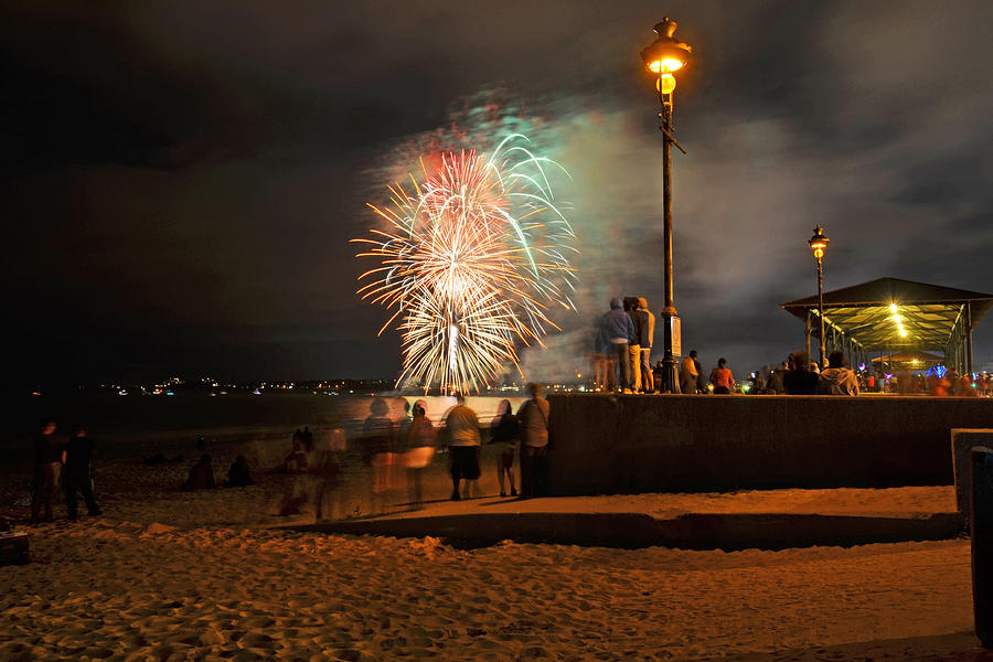 An impressive display Revere Beach Fireworks 2015 2 Photograph by Toby McGuire