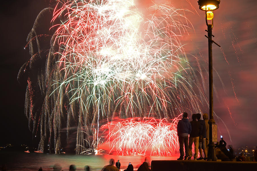 An impressive display Revere Beach Fireworks 2015 Photograph by Toby McGuire