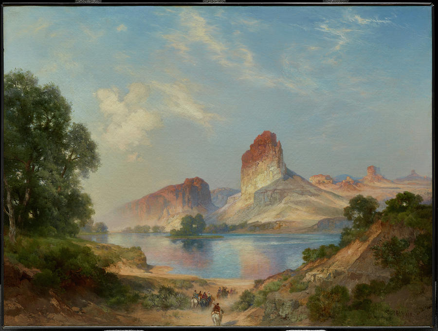 An Indian Paradise , Green River, Wyoming Painting by Celestial Images