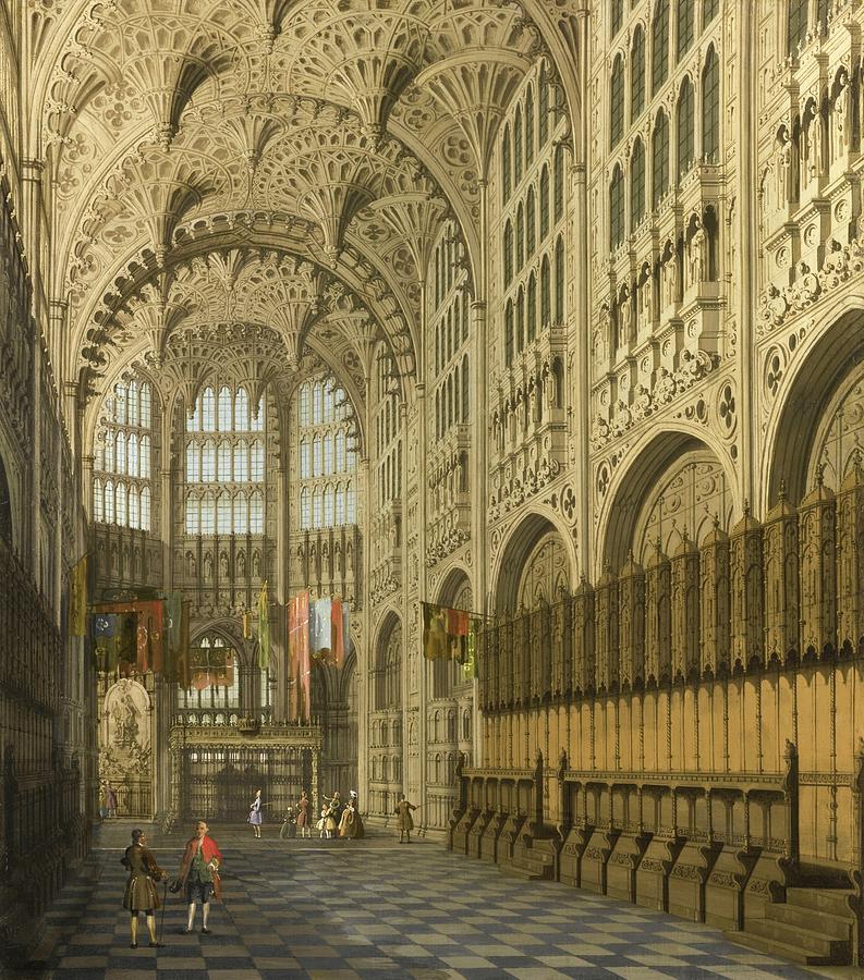 Westminster Abbey Painting - An Interior View Of The Henry Vii Chapel by MotionAge Designs